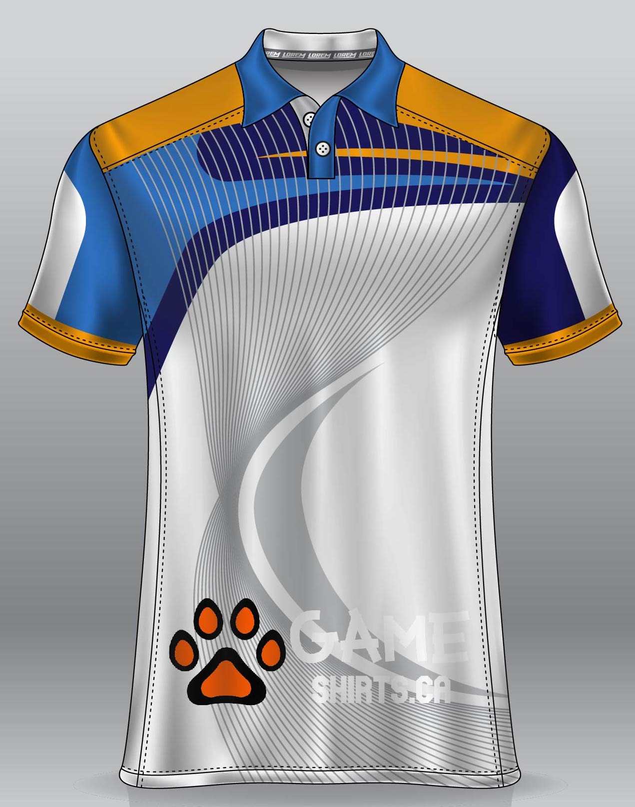 Custom Full Sublimation Athletic Polo Shirt